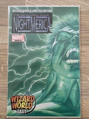 Marvel Comics The Incredible Hulk Night Merica #1 Wizard World East Alex Ross Ex