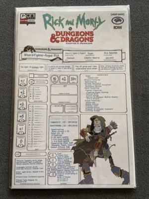IDW Oni Press Comics Rick & Morty Vs Dungeons & Dragons 2 Painscape #3 Variant
