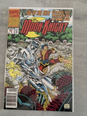 Marvel Comics Moon Knight #1 Special Rare Newsstand Variant Shang Chi 1992