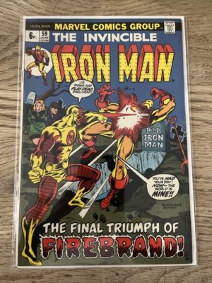 Marvel Comics The Invincible Iron Man #59 Bronze Age 1973 Firebrand