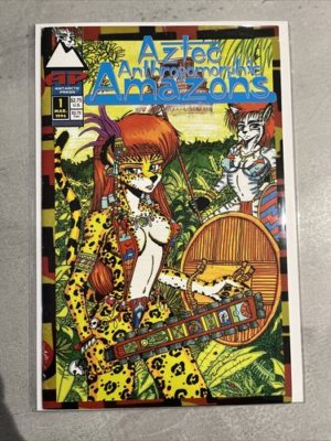 Antartic Press Aztec Amazons #1 Scarce 1994 Anthropomorphic