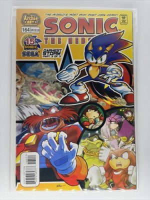 Archie Sega Comics Sonic the Hedgehog #164 Low Print Runs Scarce In UK 🔥🔥