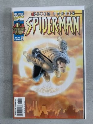 Marvel Comics Peter Parker Spider-Man #1 Romita JR Cover Sunburst Variant 1999