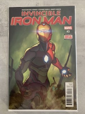 Marvel Comics Invincible Iron Man #3 1st Riri Williams In Coatume Key