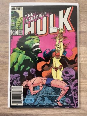 Marvel Comics The Incredible Hulk #311 1985 Bronze Age Newsstand Variant Mignola