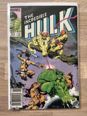 Marvel Comics The Incredible Hulk #313 1985 Bronze Age Newsstand Variant
