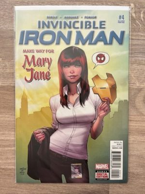 Marvel Comics Invincible Iron Man #4 2nd Print Variant MJ Cover Scarce 2016