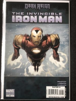 Marvel Comics The Invincible Iron Man #14 Dark Reign 2nd Print Variant Rare GC