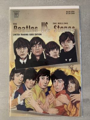 Celebrity Books The Beatles VS The Rolling Stones Very Rare Trading Card Edition