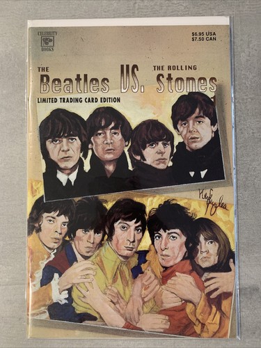 Celebrity Books The Beatles VS The Rolling Stones Very Rare Trading Card Edition