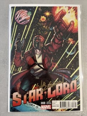 Marvel Comics Star Lord #8 Rom Lin Variant Signed By Will Robson