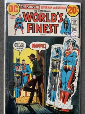 DC Comics Sons Of Superman And Batman Worlds Finest #216 Silver Age