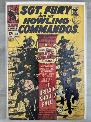 Marvel Comics SGT Fury Howling Commandos #48 1967 Silver Age
