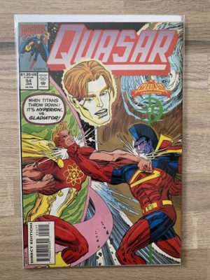 Marvel Comics Quasar #54 1993 Low Print Run