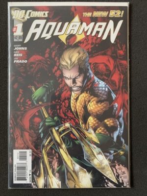DC Comics The New 52 Aquaman #1 Very Rare Second Print Variant