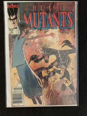 Marvel Comics The New Mutants #27 Newsstand Variant Solid Condition