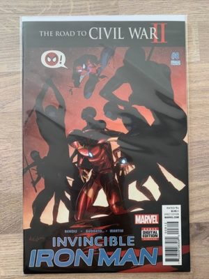 Marvel Comics Invincible Iron Man #8 Very Rare 2nd Print Variant 2016