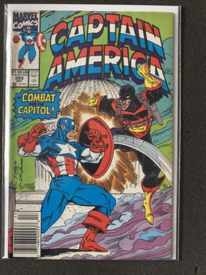 Marvel Comics Captain America #393  Rare Newsstand Variant Lovely Condition