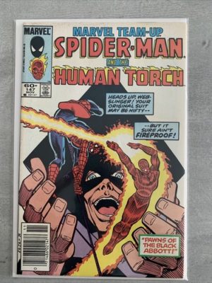 marvel comics Marvel Team Up Spider-Man And Human Torch #147 Bronze Age 84 Rare