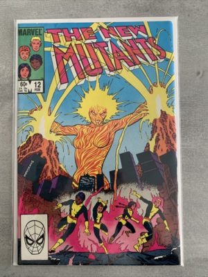 marvel comics The New Mutants #12 1984 Bronze Age