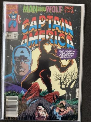 Marvel Comics Captain America #402 Rare Newsstand Variant Lovely Condition