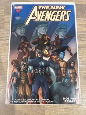 Marvel Comics New Avengers America Salutes You Promo U.S Military Rare In UK 🔥