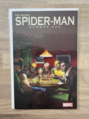 Marvel Comics The Amazing Spider-Man #590 Wolverine Art Variant 1:10 2009