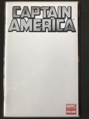 Marvel Comics Captain America #1 Blank Variant Edition 2011 Lovely Condition