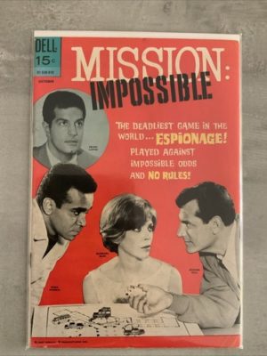 Dell Comics Mission Impossible #5 1969 Silver Age Tv Show Scarce In Uk