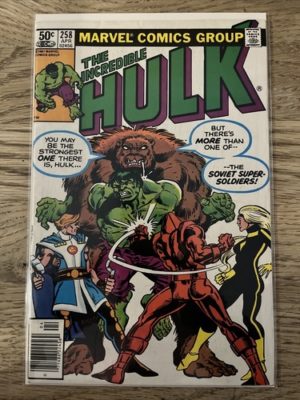 Marvel Comics Hulk #258 1st App Soviet Super Soldiers Newsstand Variant Key 1981