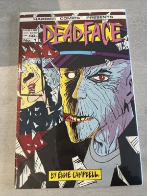 Harrier comics Dead Face #1  1987 Key
