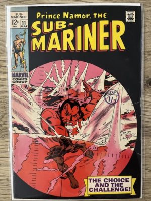 Marvel Comics Namor Sub Mariner #11 1969 Silver Age