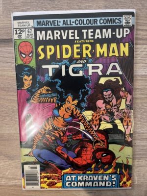 Marvel Comics Team Up Spider-Man And Tigra #67 1977 Bronze Age