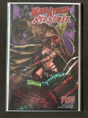 Dynamite Comics Mars Attacks Red Sonja #2 Cover C Strativ 1:20