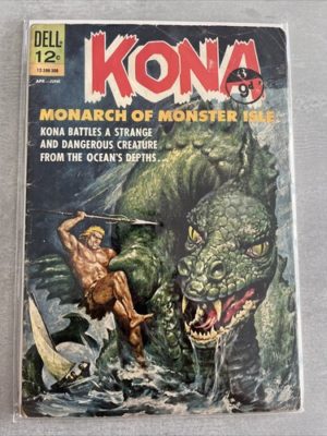 Dell Comics Kona Monarch Of Monster Isle #6 1963 Silver Age