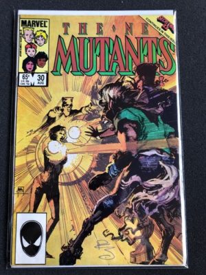 Marvel Comics The New Mutants 1985 #30 Signed Bill Sienkiewicz Solid Condition
