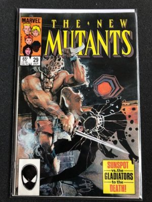 Marvel Comics The New Mutants 1985 #29 Signed Bill Sienkiewicz Solid Condition