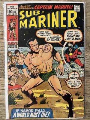 Marvel Comics Sub-Mariner #30 1970 Bronze Age