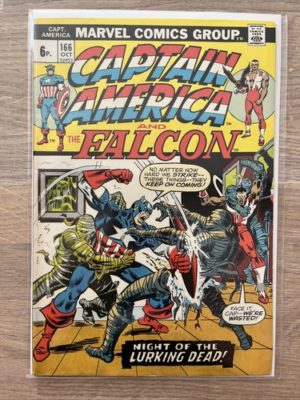 Marvel Comics Captain America And The Falcon  #166 1973 Bronze Age