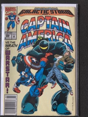 Marvel Comics Captain America #398 Rare Newsstand Variant Lovely Condition