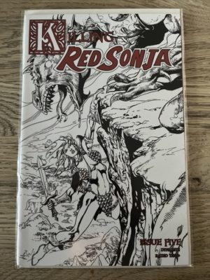 Dynamite Comics Killing Red Sonja #5 Castro Sketch Variant