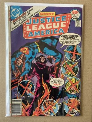 DC Comics Giant Justice League Of America #145 Bronze Age 1977 Solid Condition