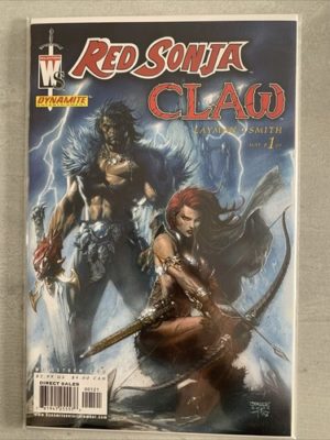 Wildstorm Dynamite Comics Red Sonja Claw #1 Jim Lee Variant Cover 2006