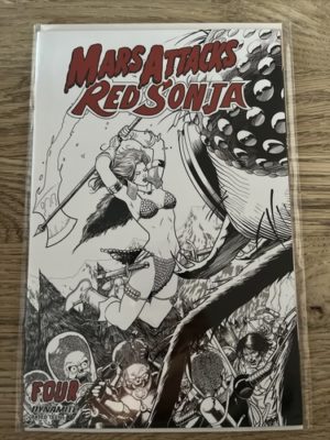 Dynamite Comics Mars Attacks Red Sonja #4 Kitson Sketch Variant