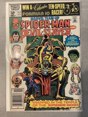 MARVEL TEAM-UP # 111 - SPIDER-MAN & DEVIL-SLAYER - DEFENDERS - CENTS NEWSSTAND