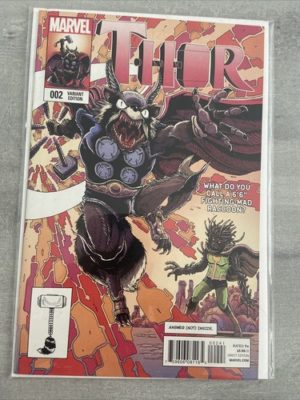 Marvel Comics Thor #2 Rocket & Groot Variant HTF Scarce