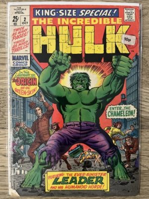 Marvel Comics Incredible Hulk #2 1969 Silver Age King Size Annual
