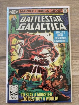 Marvel Comics Battlestar Galactica #21 1980 Bronze Age Lovely Condition