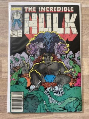 Marvel Comics The Incredible Hulk #351 1988 Rare Newsstand Variant