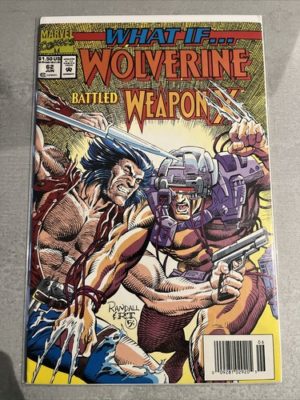 Marvel Comics What If Wolverine Battle Weapon X #62  1994 Newsstand Variant